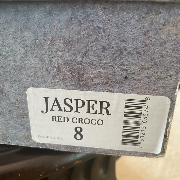 Freebird Jasper Red Croco Boots size 8 - Picture 6 of 7